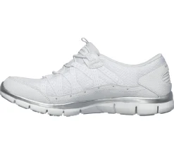 Slip-Ons<SKECHERS Gratis - Strolling WHITE / SILVER