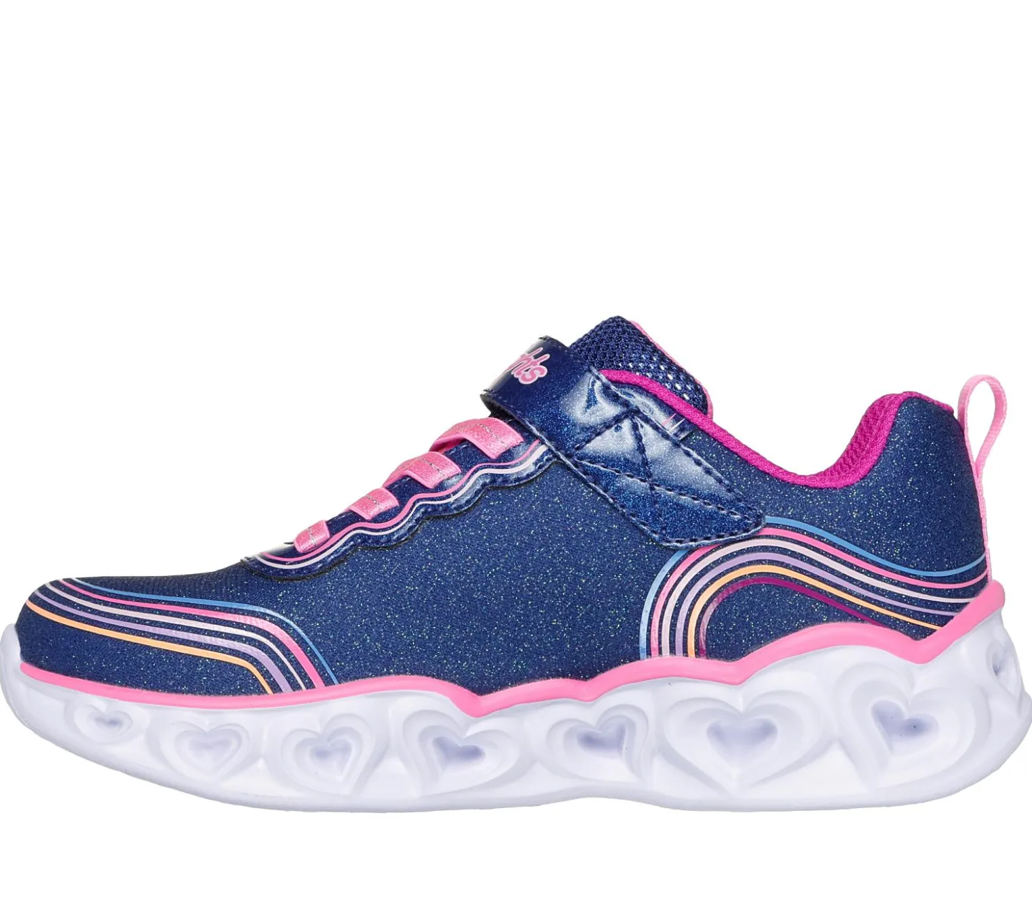 Light-Up|Athletic Shoes & Sneakers<SKECHERS Heart Lights - Retro Hearts NAVY / MULTI