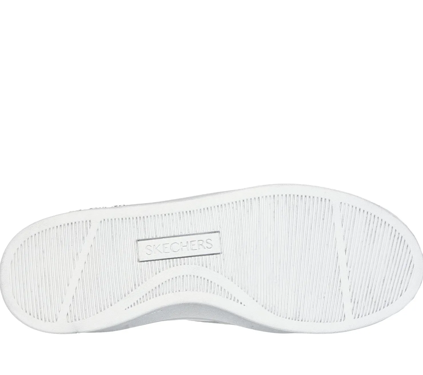 Lace Up|Casual Sneakers<SKECHERS Hiland - Quite Chic WHITE / SILVER