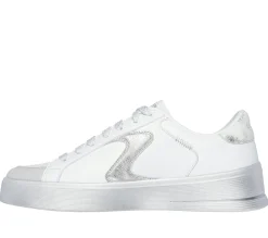 Lace Up|Casual Sneakers<SKECHERS Hiland - Quite Chic WHITE / SILVER
