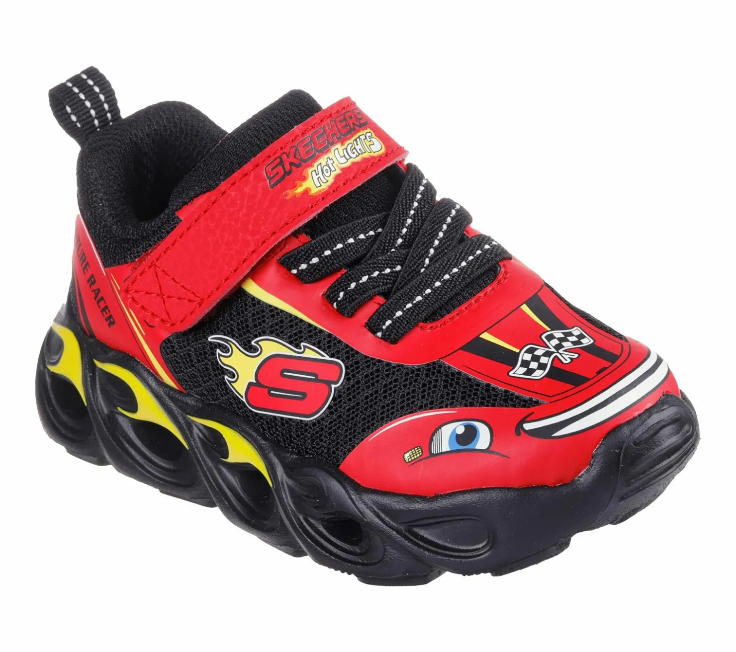 Light-Up|Athletic Shoes & Sneakers<SKECHERS Hot Lights: Thermo Flash - Wheel Buddies RED / BLACK