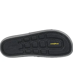 Sandals<SKECHERS Hyper Slide - Revive GRAY / BLACK