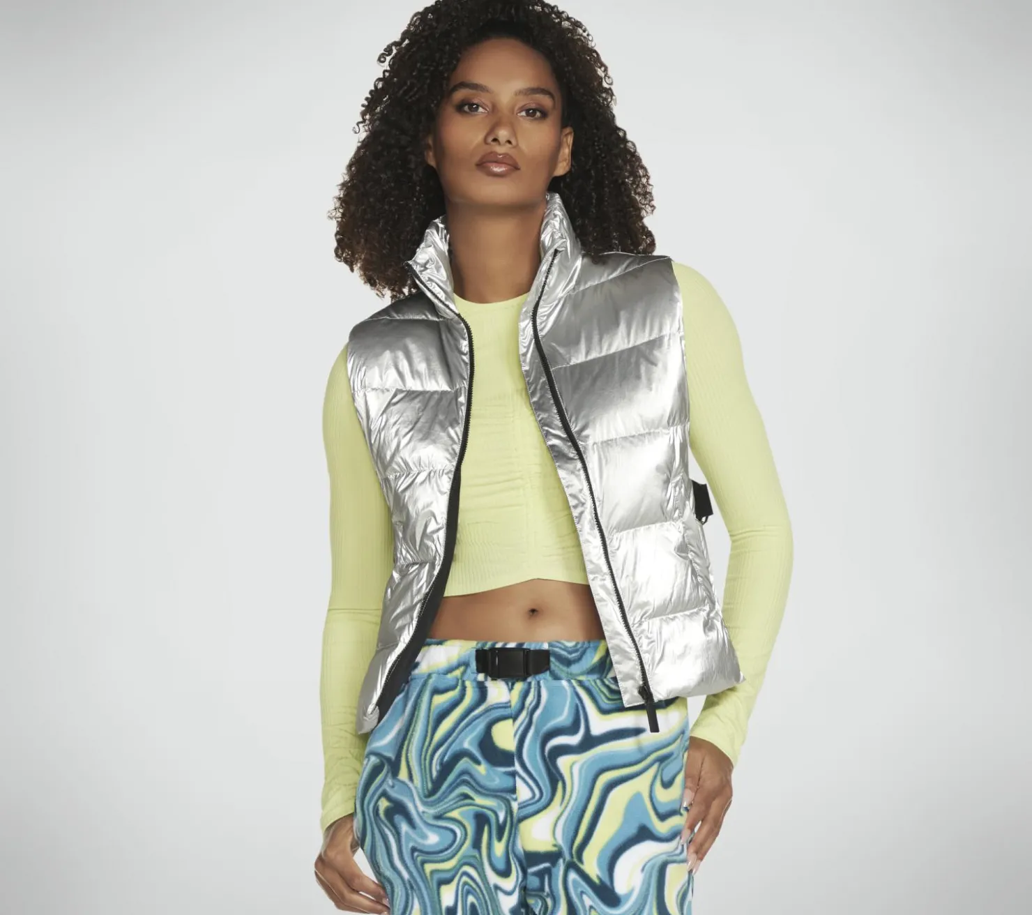 Tops|Tops<SKECHERS Hypershine Vest SILVER