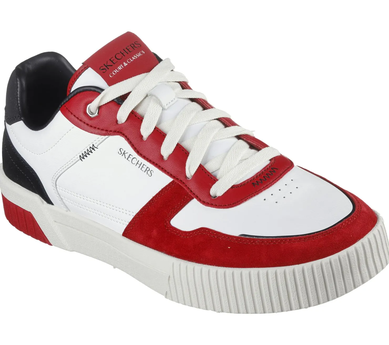 Lace Up|Casual Sneakers<SKECHERS Jade - Kovos WHITE / RED / BLACK