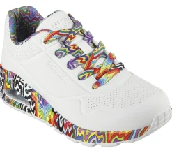 Casual Sneakers|Athletic Sneakers<SKECHERS Jen Stark: Uno - Mini Drip WHITE / MULTI