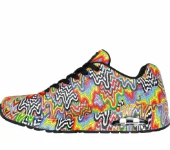Athletic Sneakers|Lace Up<SKECHERS Jen Stark: Uno - Stark Drip Print MULTI