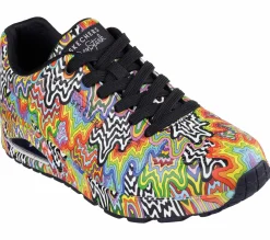 Athletic Sneakers|Lace Up<SKECHERS Jen Stark: Uno - Stark Drip Print MULTI
