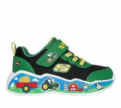 Athletic Shoes & Sneakers<SKECHERS John Deere: Play Scene - Barn-Squad Buddies GREEN / BLACK