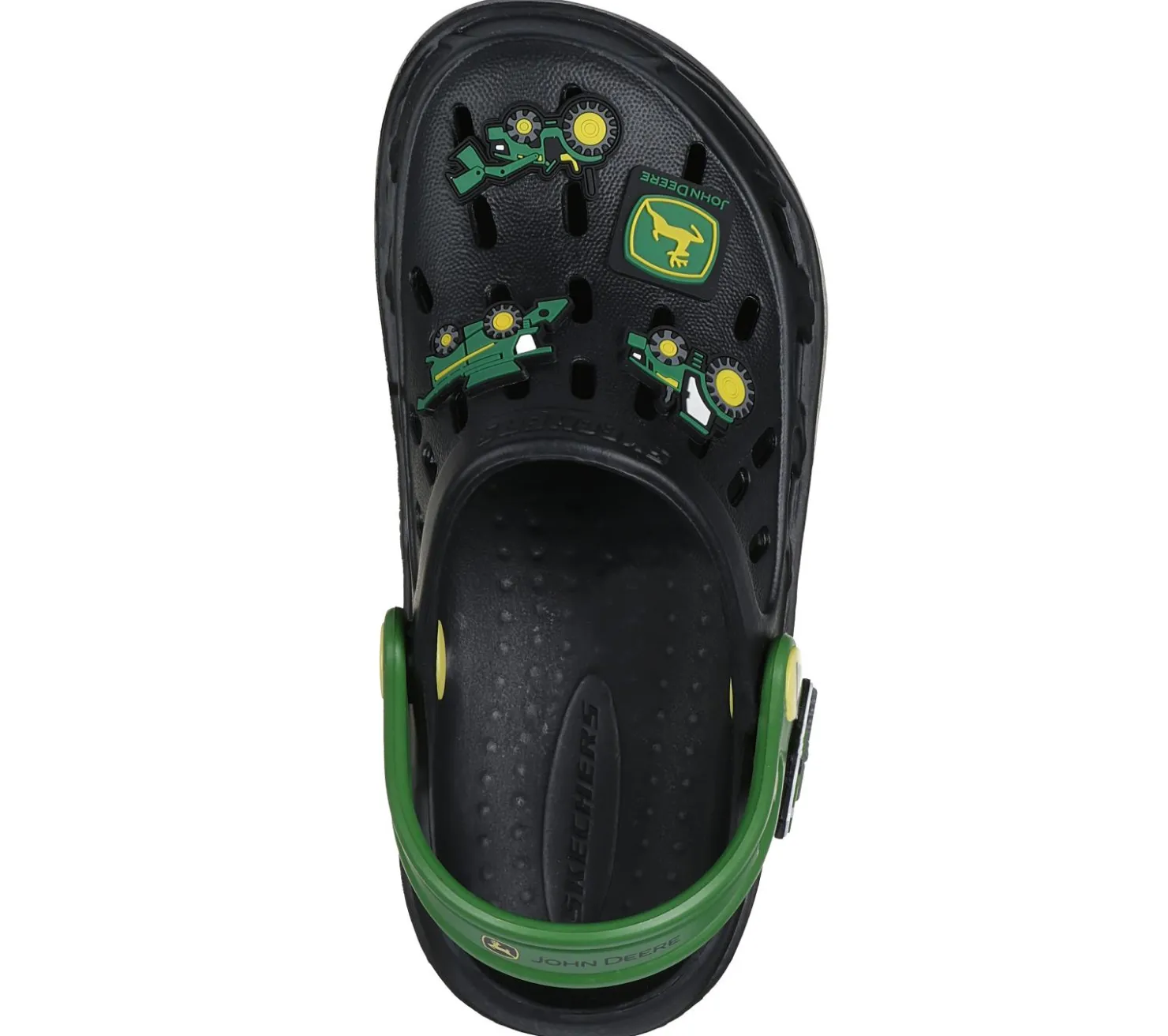 Slip-Ons<SKECHERS John Deere: Swifters - Tractor-Splash BLACK / GREEN
