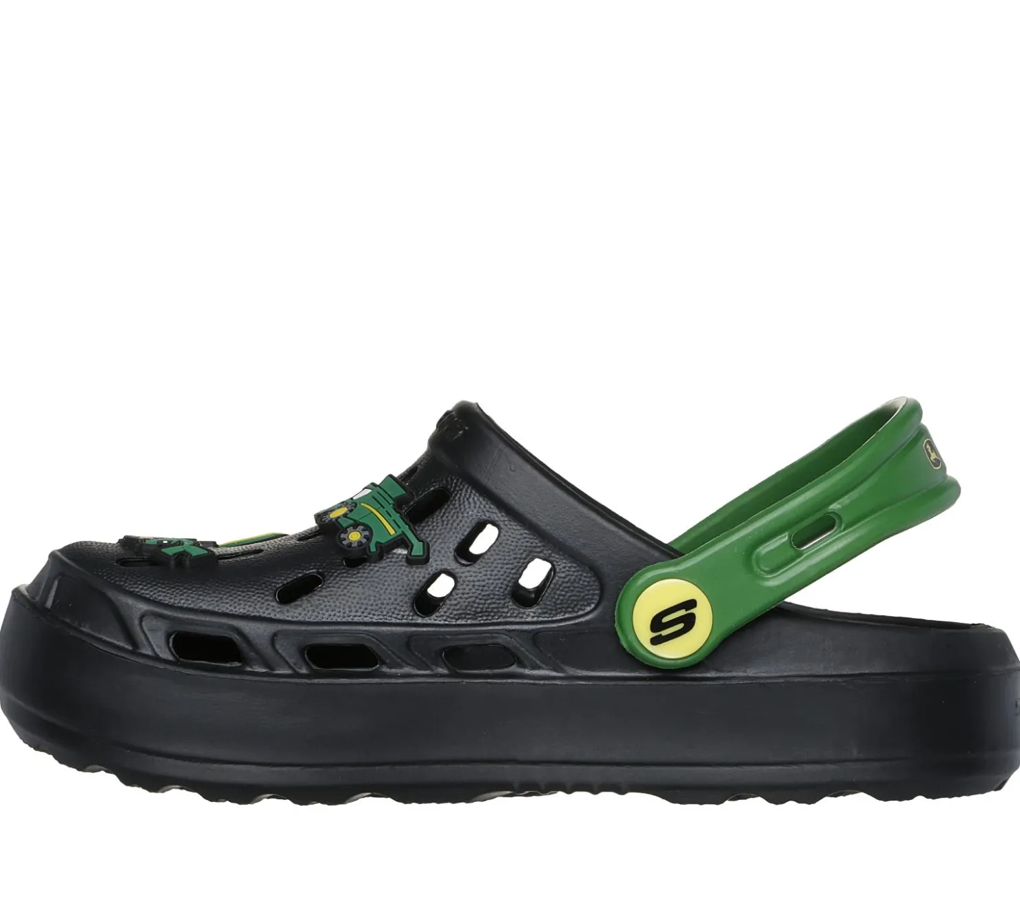 Slip-Ons<SKECHERS John Deere: Swifters - Tractor-Splash BLACK / GREEN