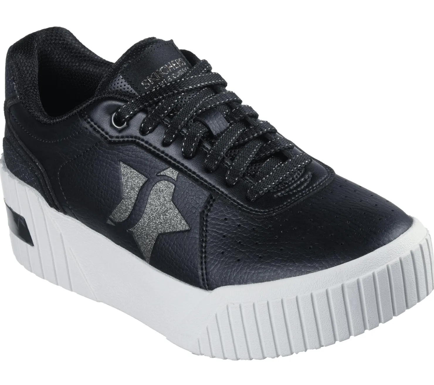 Lace Up|Casual Sneakers<SKECHERS Jumbo Jade - Lifted Chic BLACK