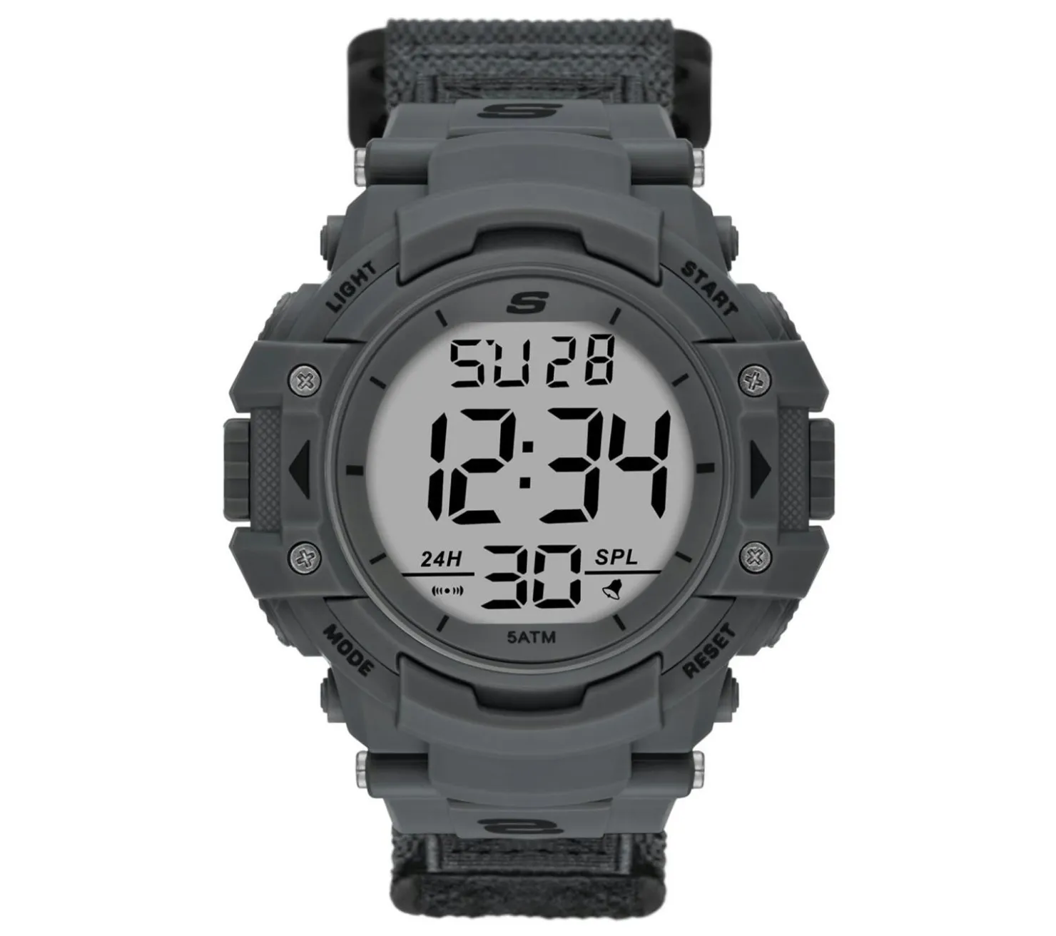 Watches|Watches<SKECHERS Keats Fast Wrap Digital Watch GRAY