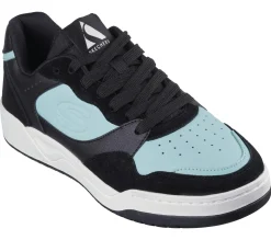 Lace Up|Casual Sneakers<SKECHERS Koopa Court - Volley Low Varsity BLACK / BLUE