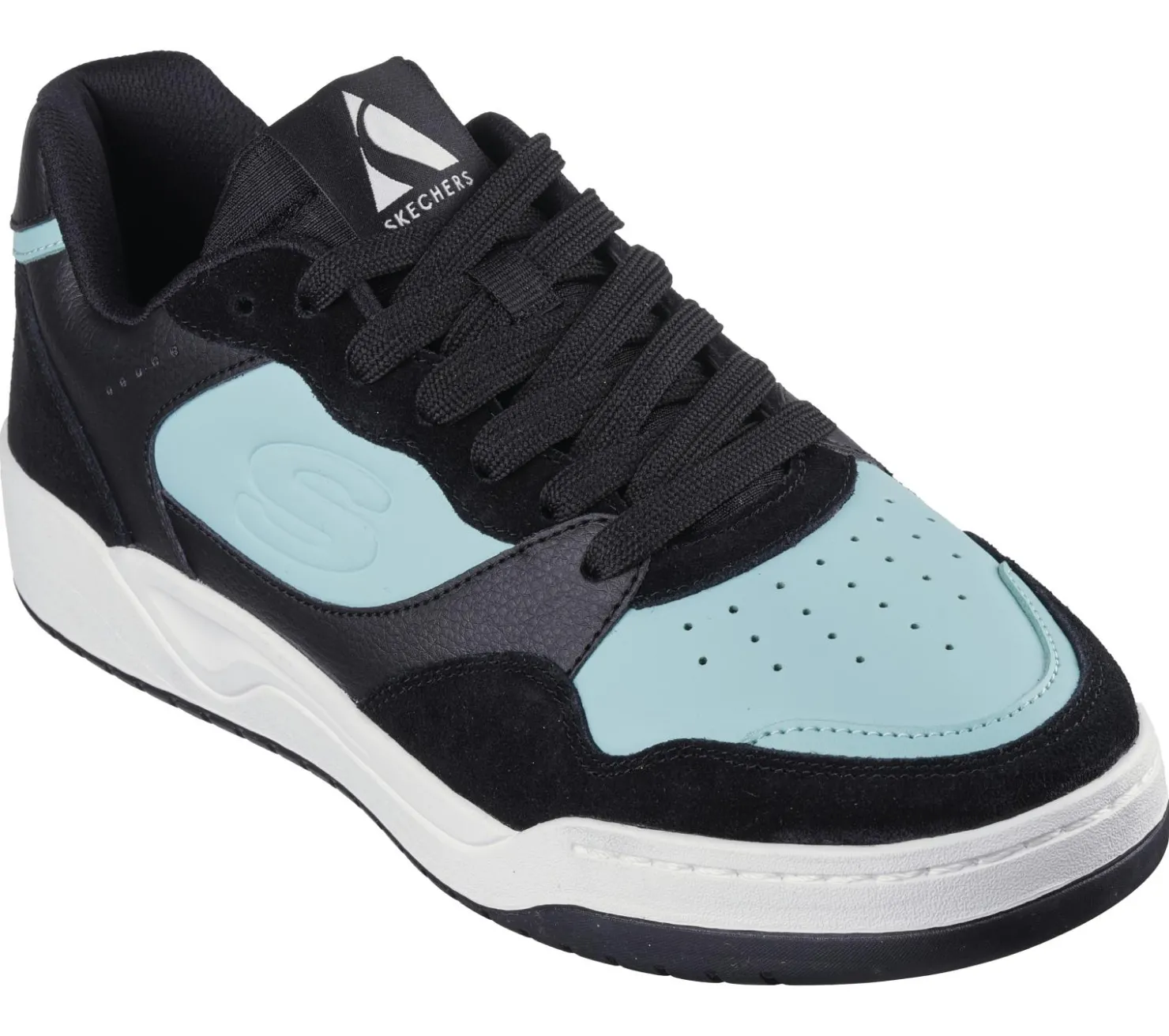 Lace Up|Casual Sneakers<SKECHERS Koopa Court - Volley Low Varsity BLACK / BLUE