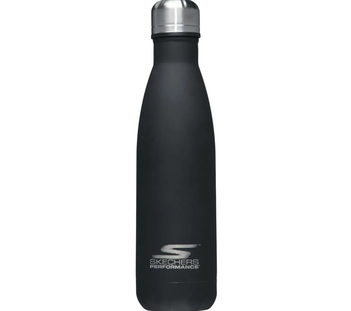 Sporting Goods<SKECHERS Laser Engraved Sport Water Bottle BLACK