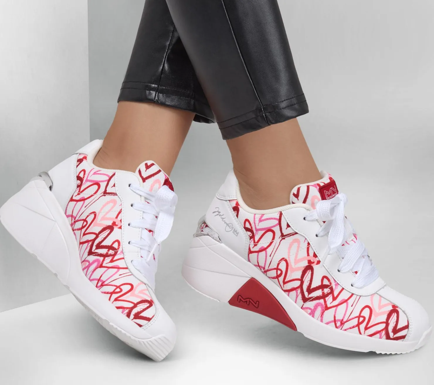 Wedges|Lace Up<SKECHERS Mark Nason X JGoldcrown: A Wedge WHITE / RED