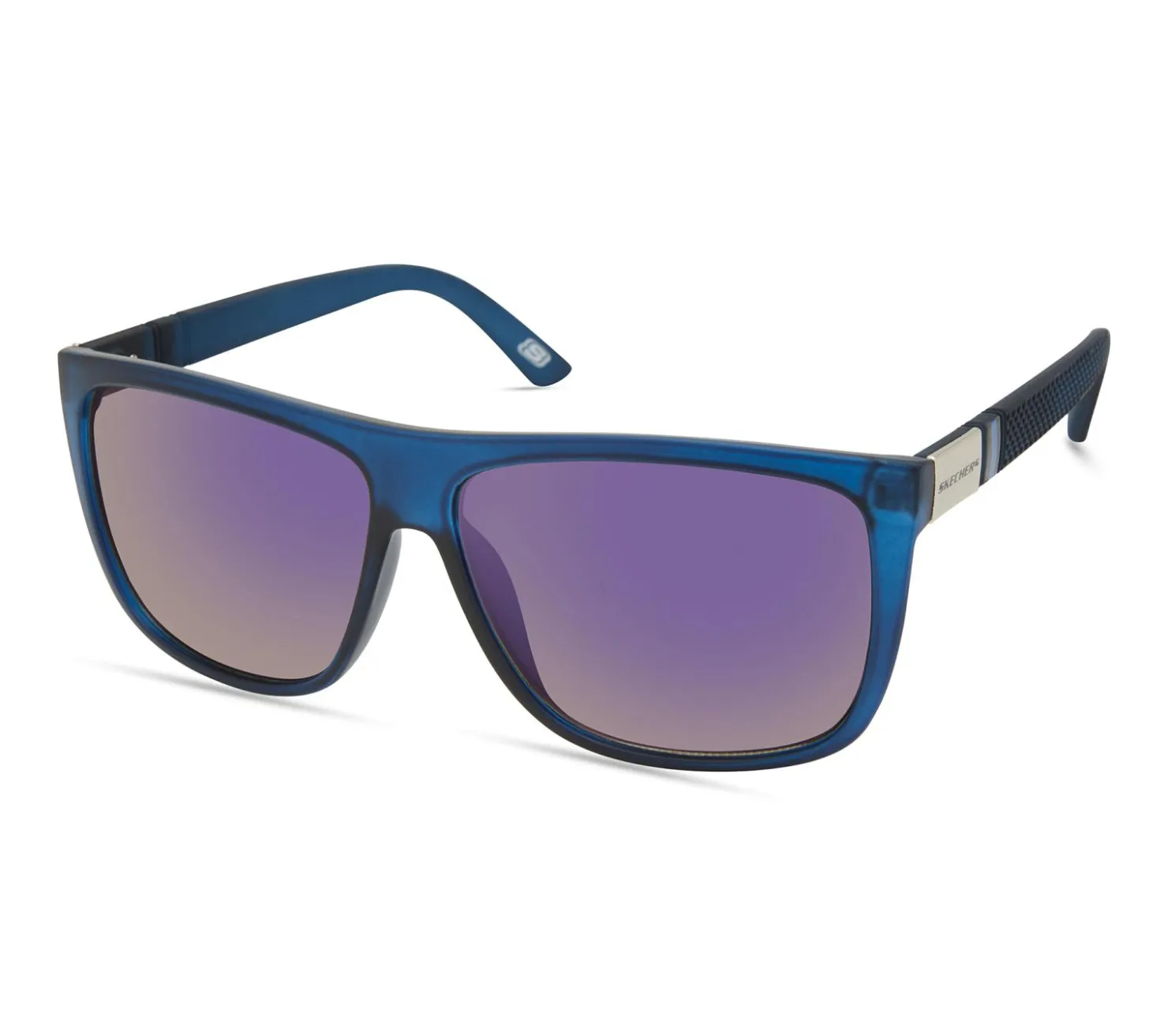 Accessories|Sunglasses<SKECHERS Matte Wayfarer Sunglasses BLUE