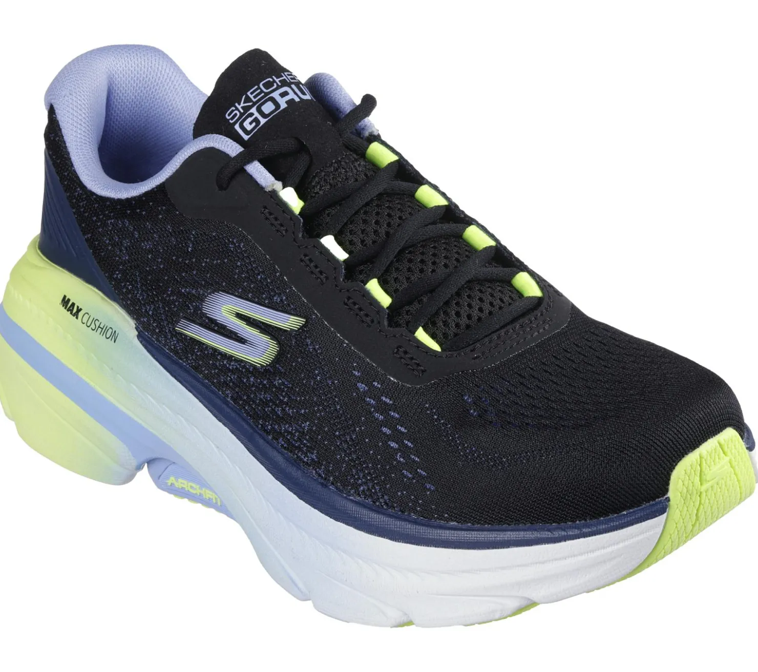 Lace Up|Athletic Sneakers<SKECHERS Max Cushioning Arch Fit 2.0 - Alcona BLACK / LIGHT BLUE