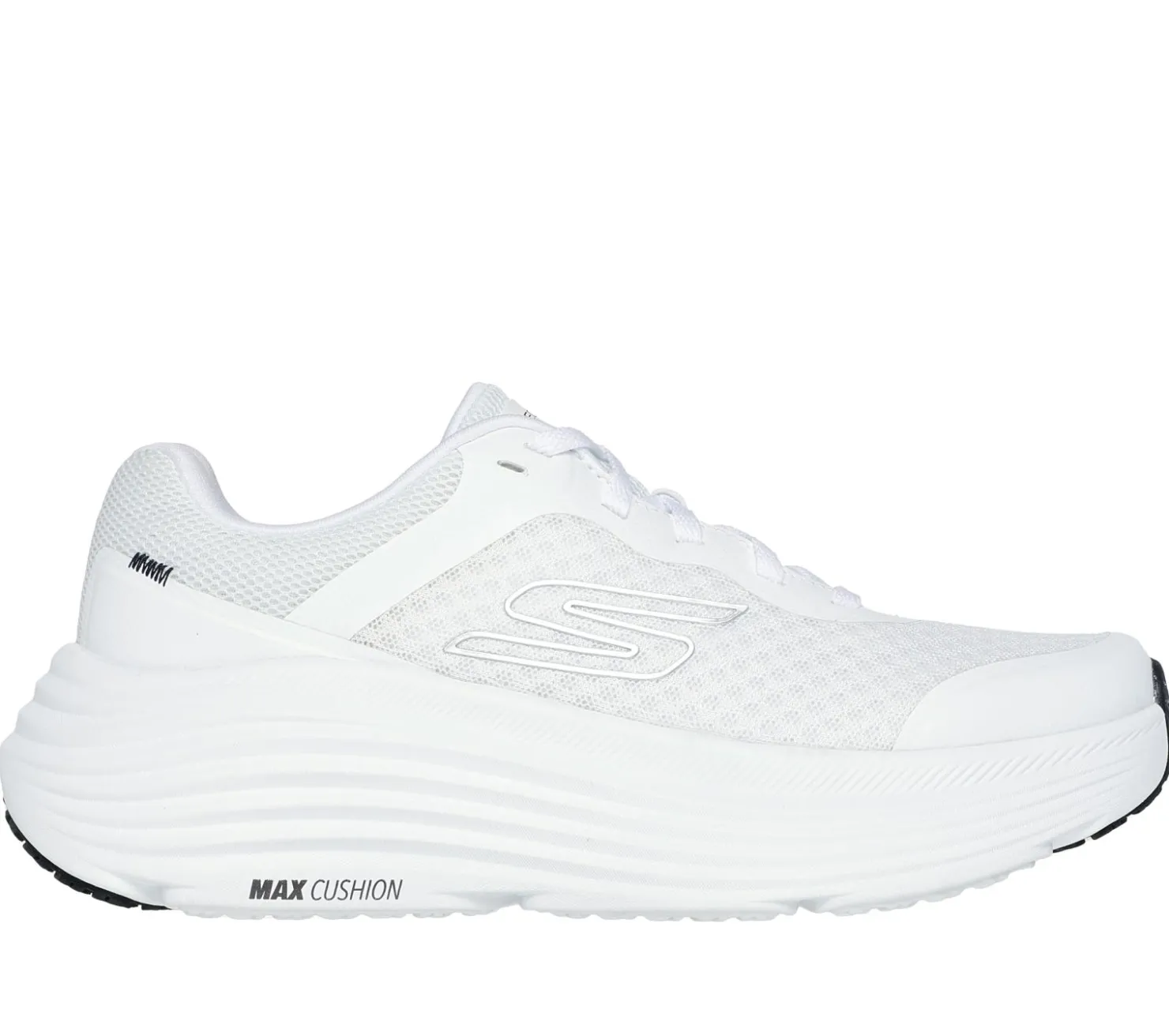 Lace Up|Athletic Sneakers<SKECHERS Max Cushioning Endeavour WHITE / BLACK