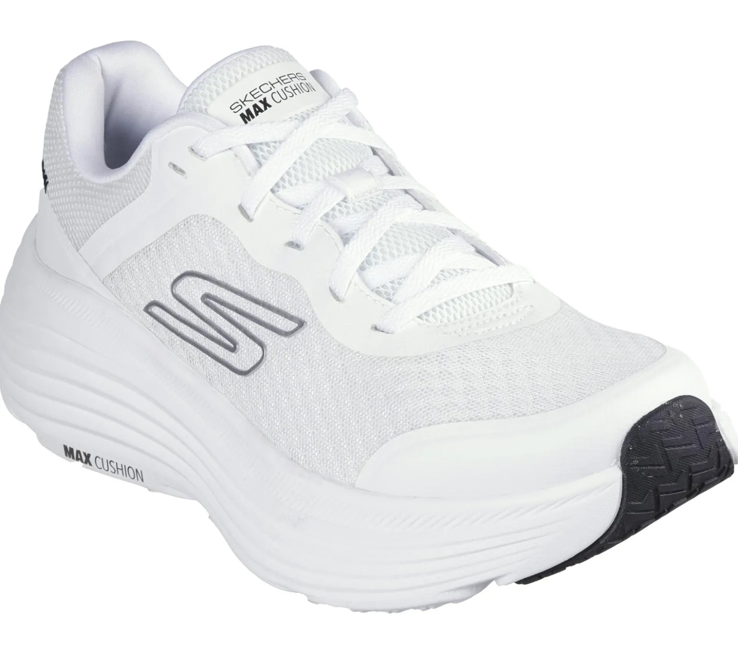 Lace Up|Athletic Sneakers<SKECHERS Max Cushioning Endeavour WHITE / BLACK