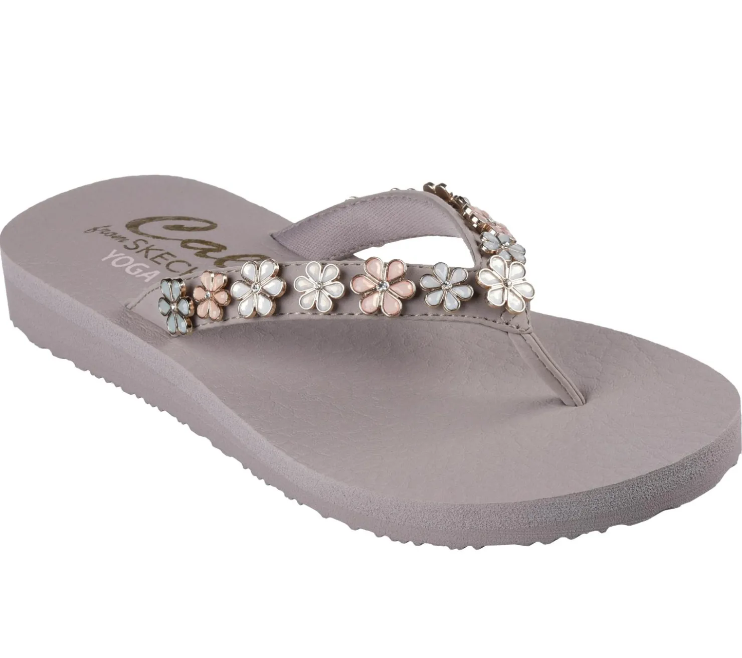 Sandals<SKECHERS Meditation - Daisy Crush TAUPE / MULTI
