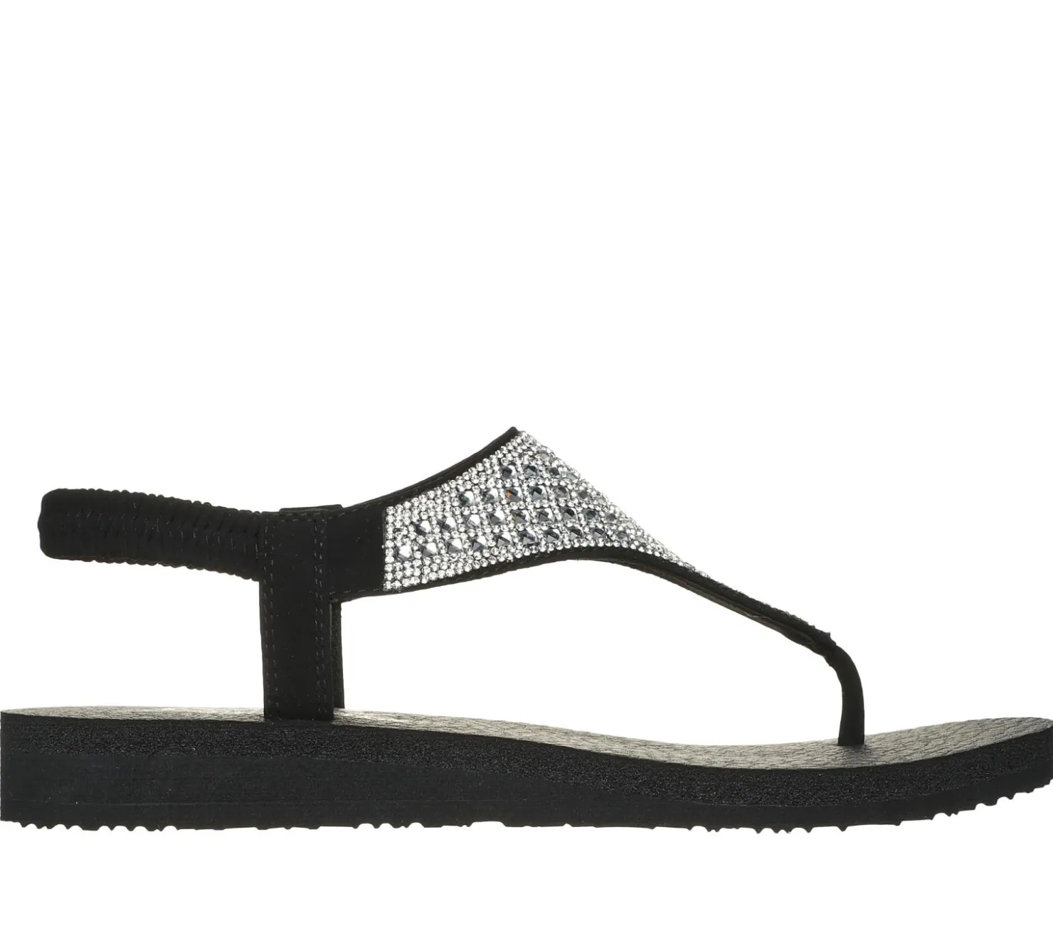 Sandals<SKECHERS Meditation - Rockstar BLACK