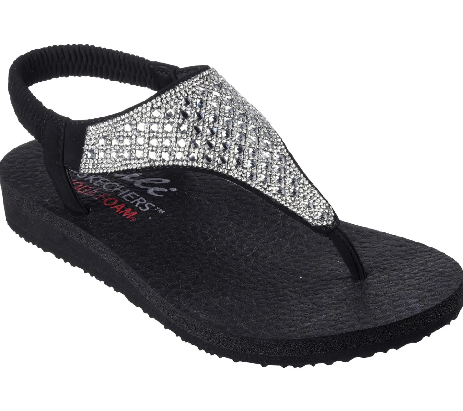 Sandals<SKECHERS Meditation - Rockstar BLACK