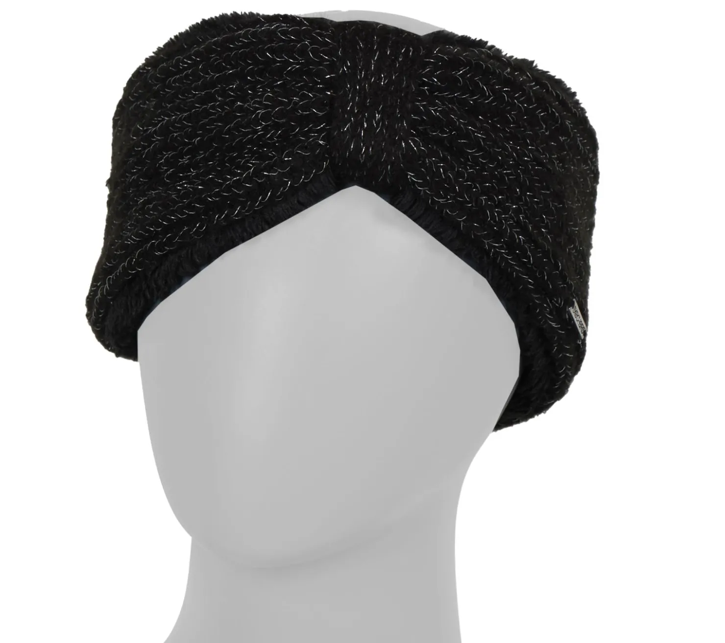 Cold Weather Gear<SKECHERS Metallic Yarn Winter Headwrap BLACK