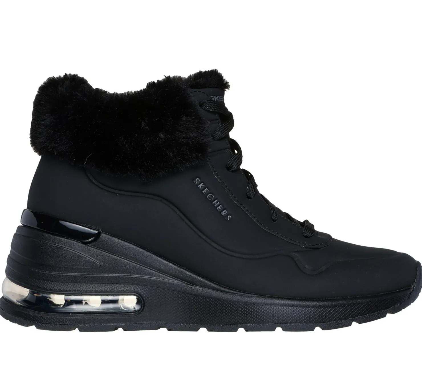 Wedges|Lace Up<SKECHERS Million Air - Elevated Fall Air BLACK