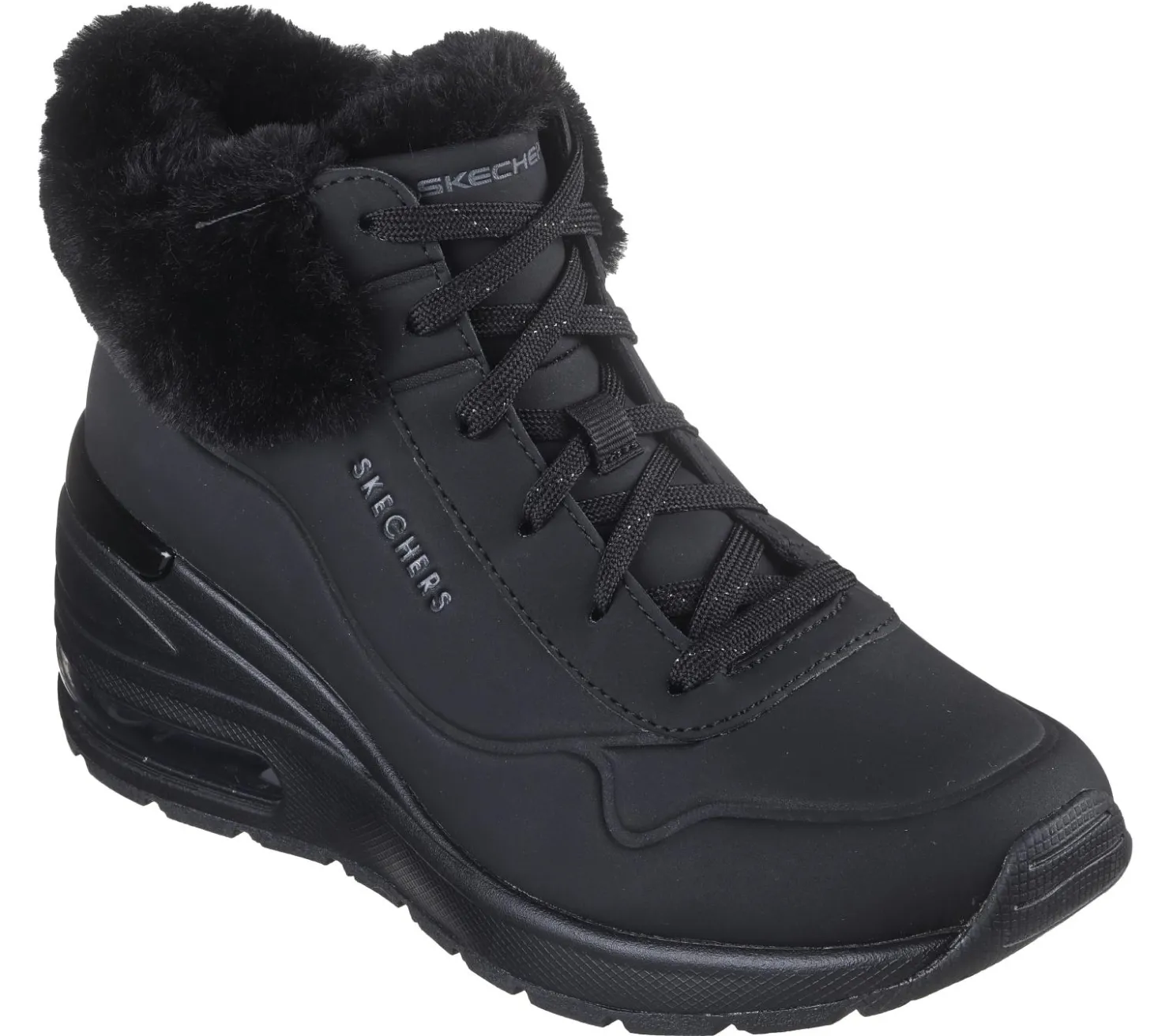 Wedges|Lace Up<SKECHERS Million Air - Elevated Fall Air BLACK
