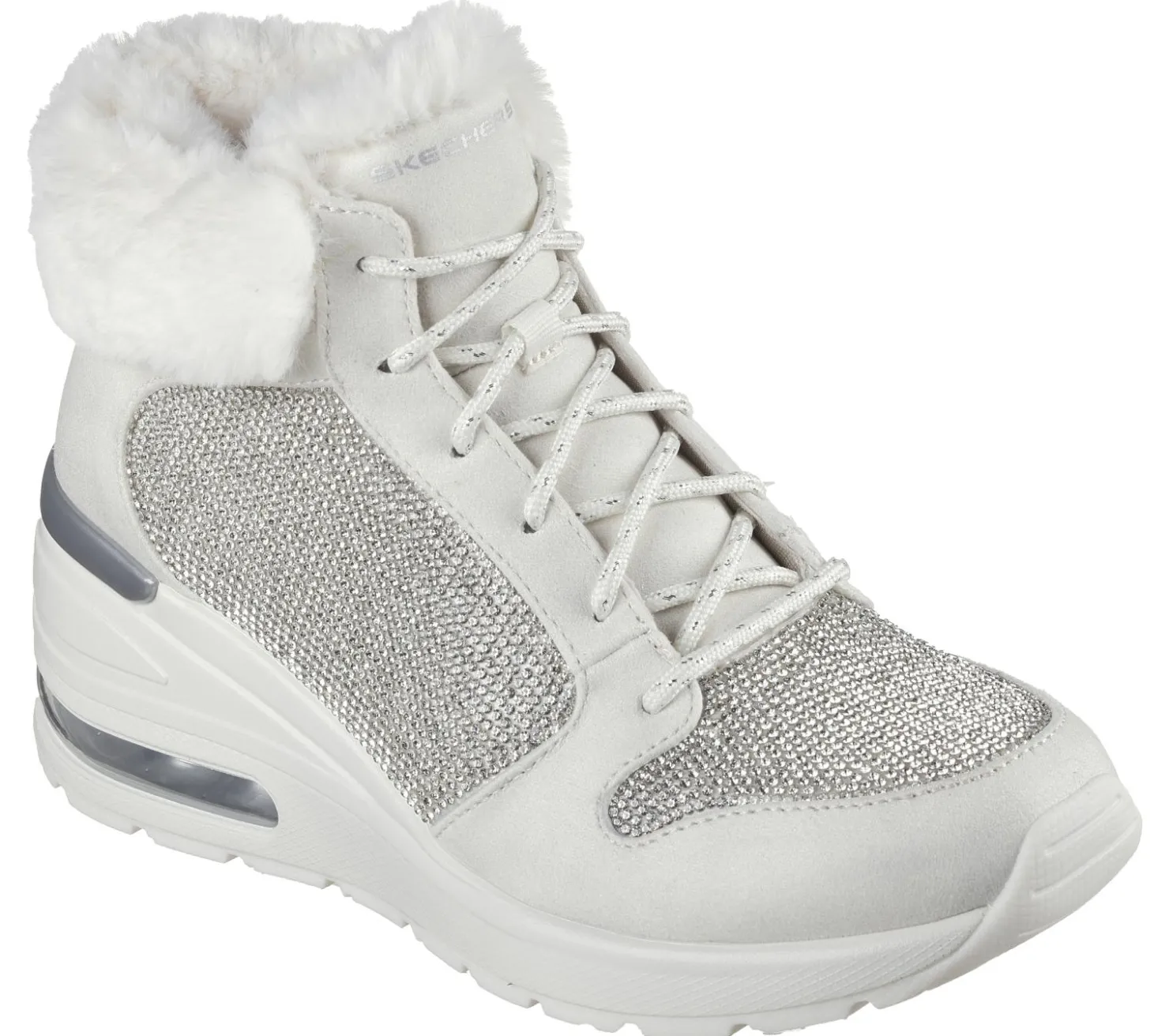Wedges|Boots<SKECHERS Million Air - Elevated Luxe Air OFF WHITE