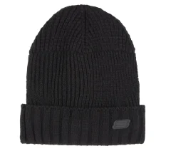 Cold Weather Gear|Accessories<SKECHERS Mixed Rib Knit Beanie BLACK