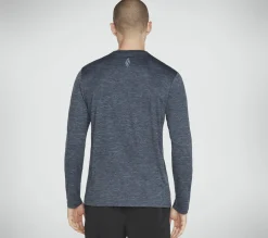 Tops|Tops<SKECHERS On The Road Long Sleeve BLUE / GRAY