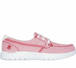 Boat Shoes|Lace Up<SKECHERS On-the-GO Flex - Lighthouse RED / WHITE