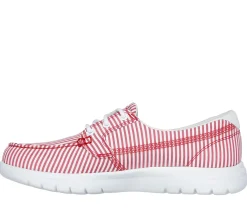 Boat Shoes|Lace Up<SKECHERS On-the-GO Flex - Lighthouse RED / WHITE