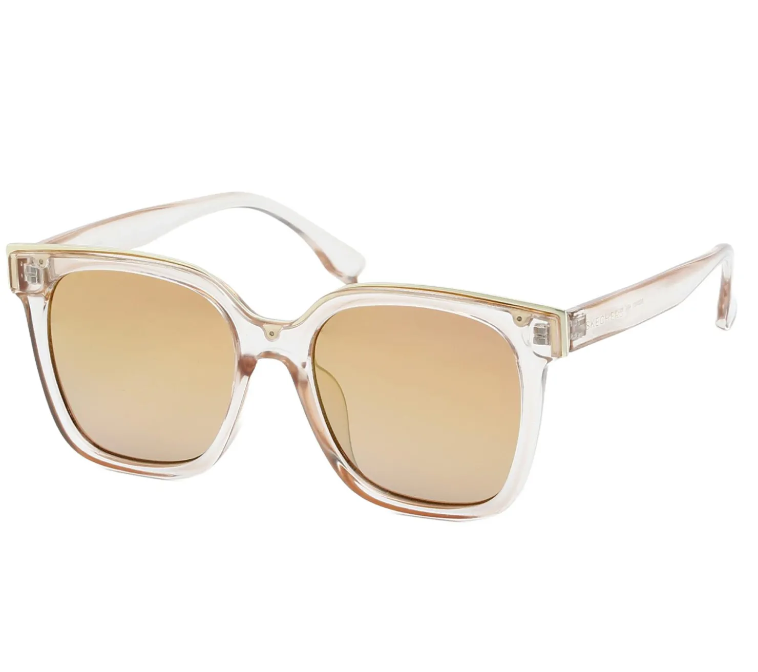 Sunglasses<SKECHERS Oversized Square Sunglasses TAUPE / GOLD