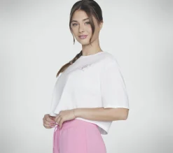 Tops|Tops<SKECHERS Pickleball Queen Crewneck Tee WHITE