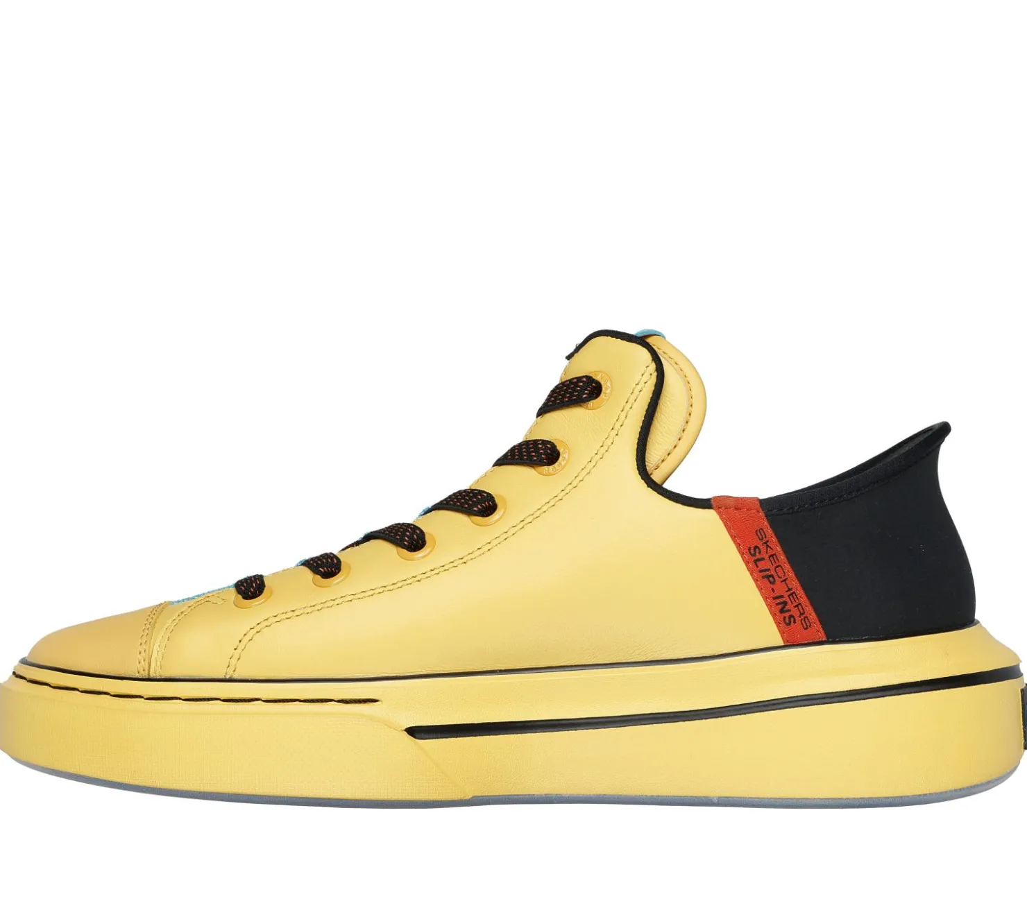 Hands Free Slip-Ins|Casual Sneakers<SKECHERS Premium Leather Slip-ins Snoop One - OG YELLOW / BLACK