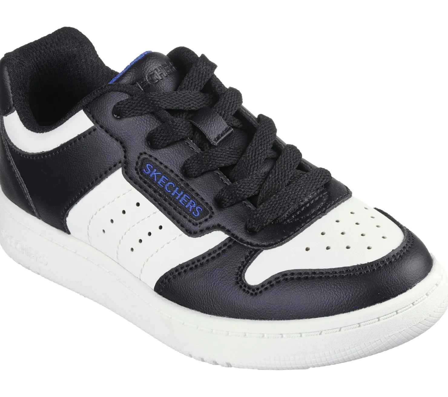 Lace Ups|Athletic Shoes & Sneakers<SKECHERS Quick Street - Vorton BLACK / WHITE