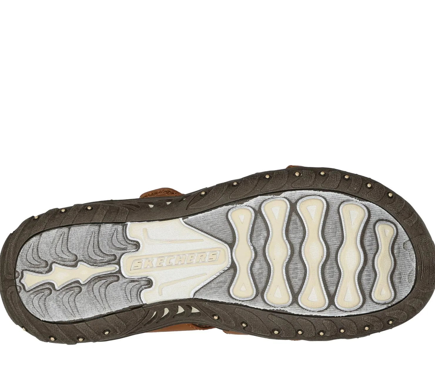 Sandals<SKECHERS Reggae - Sunday Stroll BROWN