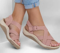 Sandals<SKECHERS Reggae Cup - Clean Lines BLUSH PINK
