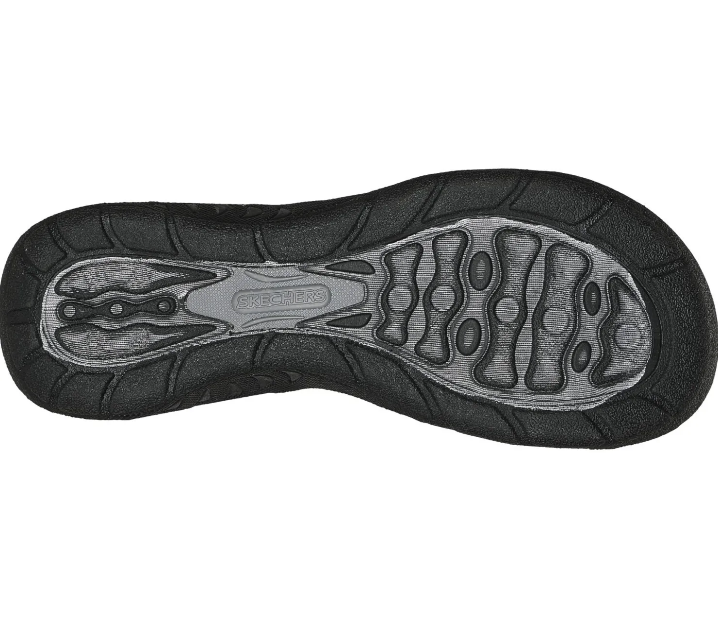 Sandals<SKECHERS Reggae Cup - Smitten By You BLACK / WHITE