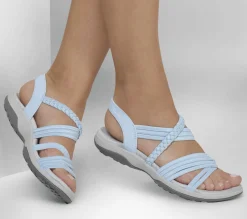 Sandals<SKECHERS Reggae Slim - In-Love LIGHT BLUE