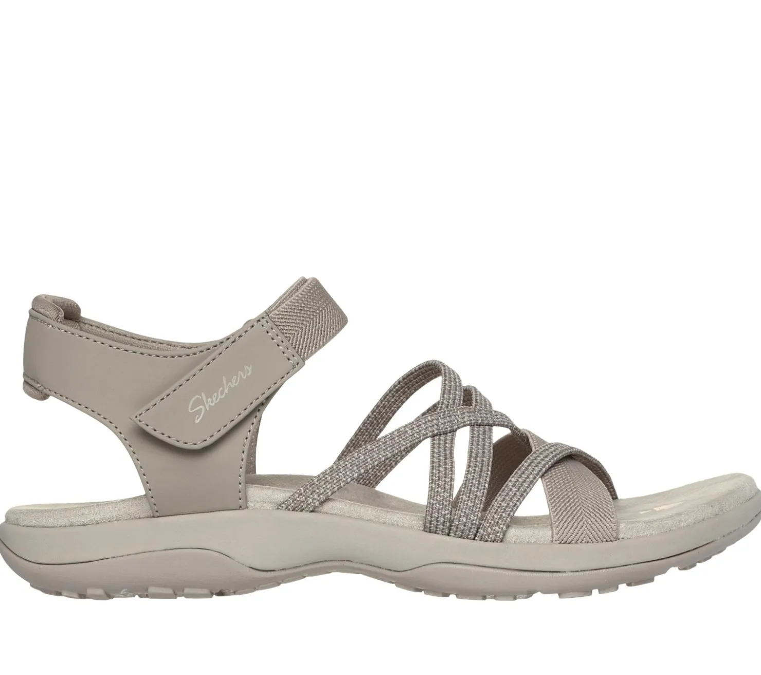 Sandals<SKECHERS Reggae Slim - Meadow Grazer TAUPE