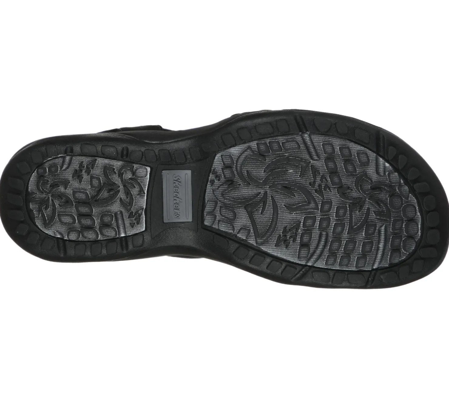 Sandals<SKECHERS Reggae Slim - Simply Stretch BLACK