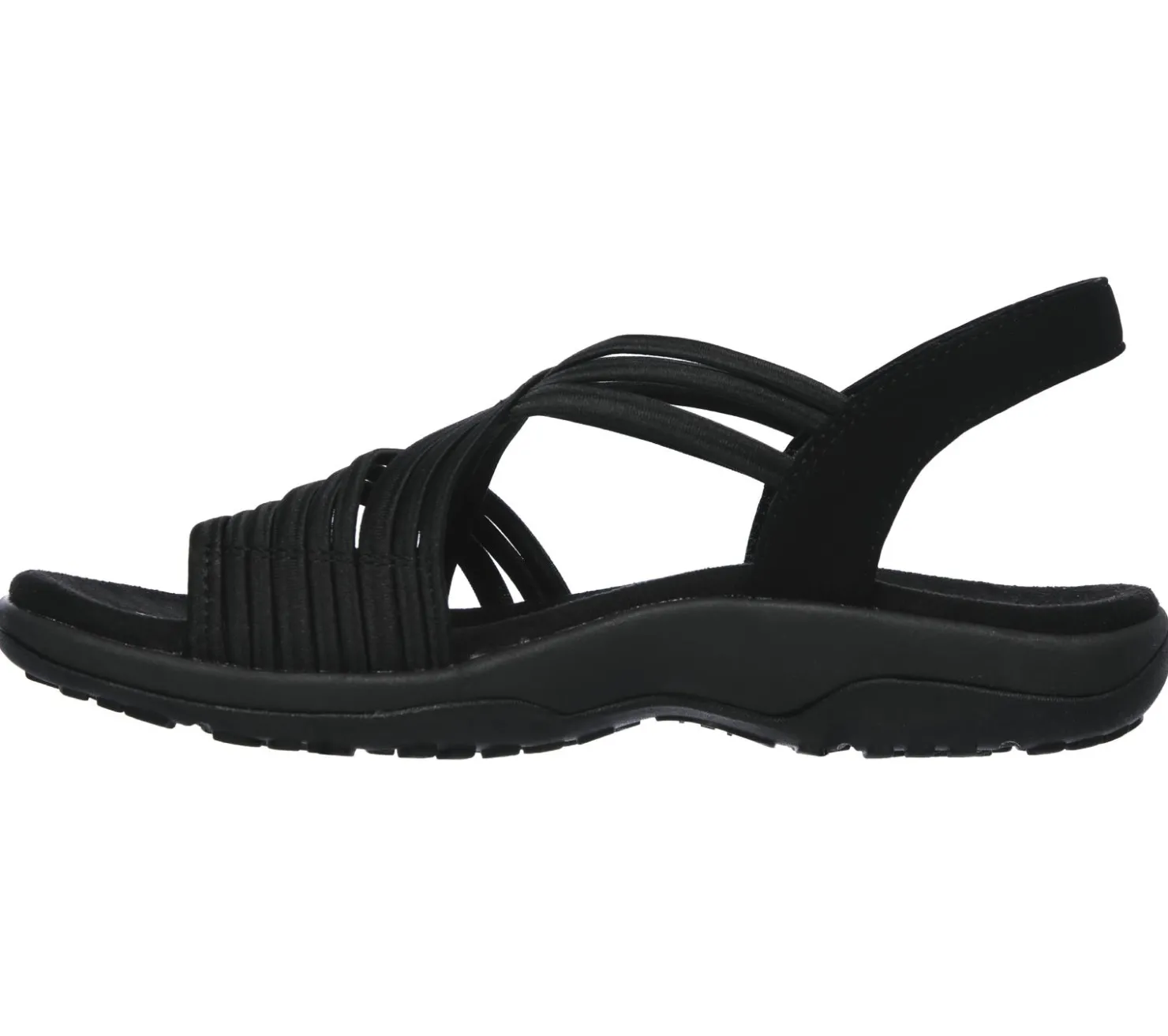 Sandals<SKECHERS Reggae Slim - Simply Stretch BLACK