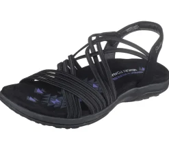 Sandals<SKECHERS Reggae Slim - Sunnyside BLACK