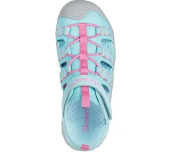 Sandals<SKECHERS Reggae Troop AQUA / PINK