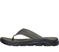 Sandals<SKECHERS Relaxed Fit: Alcano - Vencino LIGHT BROWN