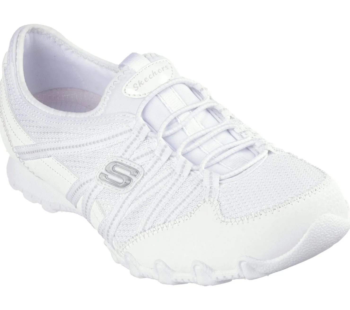 Slip-Ons|Casual Sneakers<SKECHERS Relaxed Fit: Bikers Lite - Relive WHITE